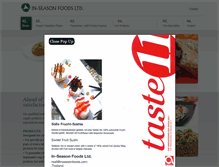 Tablet Screenshot of inseasonfoods.com